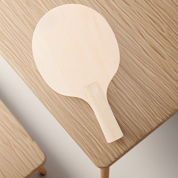 LOLIPPYY 6Pcs Sport Game Table Tennis Rackets Light Yellow Wood For Table Tennis Enthusiasts