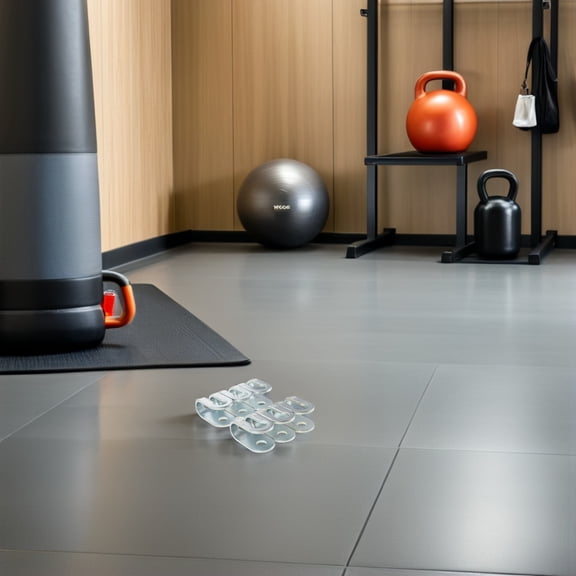 LOLIPPYY 6Pcs Steel Wire Rope Clamp Silver U Equipment Attachment Gym Cable Connector