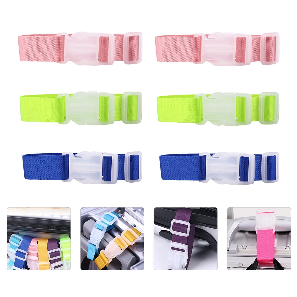 LOLIPPYY 6Pcs Suitcase Belt Assorted Color Lightweight Material Quick ...