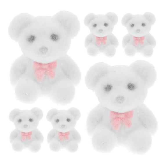 LOLIPPYY 6-Pack Flocked Plush Animals Party Favors for Weddings, Birthdays, and Special Events
