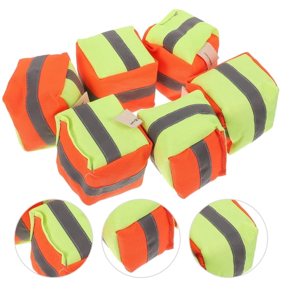 LOLIPPYY 6Pcs Tossing Bean Bags with Rice Hull Filling for Outdoor Party and Picnic Games