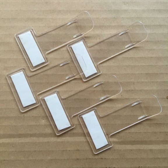 LOLIPPYY 6Pcs Transparent Plastic Ticket Folder Bill Clip for Car Windscreen Window Note Holder