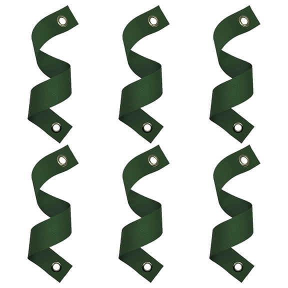 LOLIPPYY 6Pcs Tree Rope Support Straps Nylon Green for Stabilizing and Straightening Garden Saplings