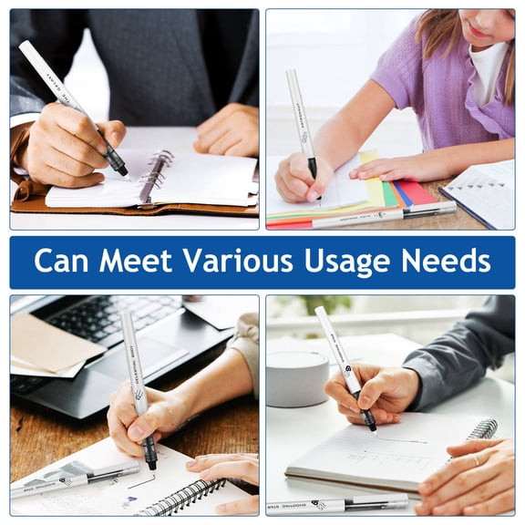 LOLIPPYY 6Pcs Universe Theme Fine Point Pens Quick Drying Black Ink Pens Ideal for Note Taking