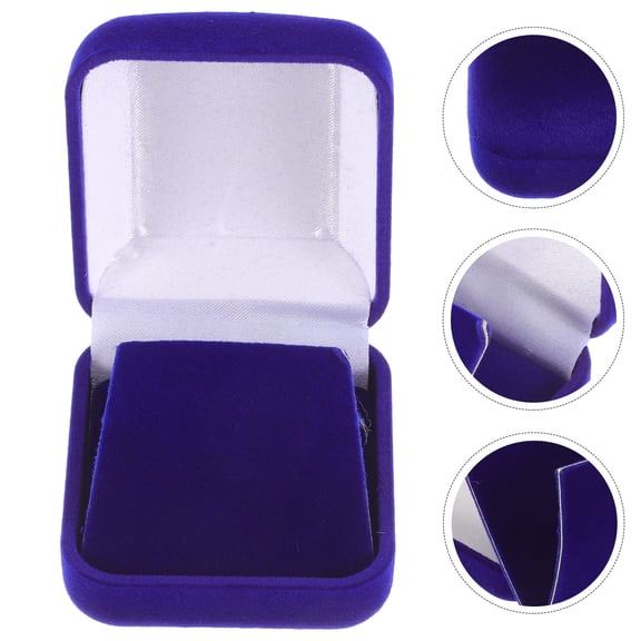 LOLIPPYY 6Pcs Versatile Blue Badge Display Box for Medals Coins and School Badges