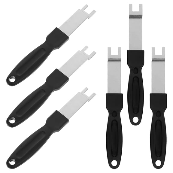 LOLIPPYY 6Pcs Versatile Stainless Steel Grill Grate Hook Tool with Durable Nylon Grip for Outdoor Cooking