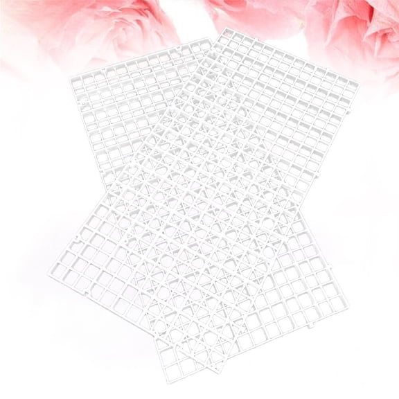 LOLIPPYY 6-Pack White Aquarium Lattice Plates for Fish Tank Separation and Bottom Filter Support