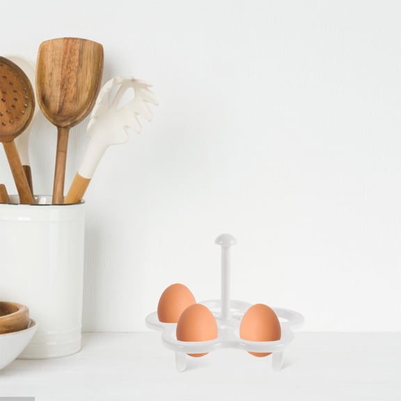 LOLIPPYY 6Pcs White High Temperature Resistant Egg Steamer Rack for Home Use Lightweight Space Saving