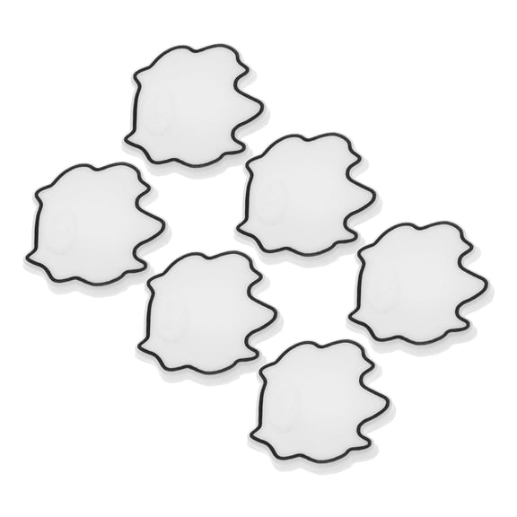 LOLIPPYY 6Pcs White LED Light Blackout Stickers Easy to Install Light Blocking Stickers for Glare Reduction