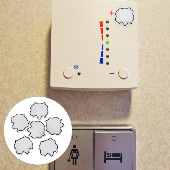 LOLIPPYY 6Pcs White Light Blocking Stickers Blackout Decal for LED Lights Easy to Install and Remove