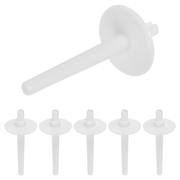 LOLIPPYY 6Pcs White Plastic Spool Pin Set for Sewing Machine with Tailored Fit and Thread Spool Support