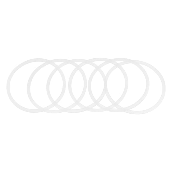 LOLIPPYY 6Pcs White Silicone Gasket Replacement for Travel Cups Reusable Leakproof Lid Seal