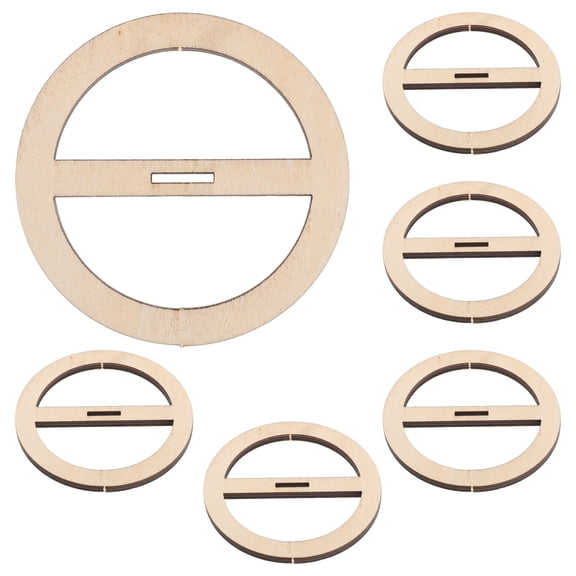 LOLIPPYY 6Pcs Wick Holders Wooden Candle Wick Guide Tool for Container Candles in Khaki