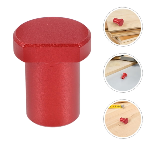 LOLIPPYY 6PCS Workbench Dogs for Woodworking Bench Clamp Stops Red Aluminum Alloy Positioning Tools