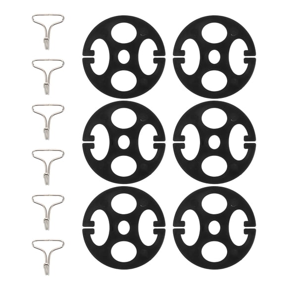 LOLIPPYY 6Set Metal and Plastic Seat Cover Fastener Clips for Car Interior with Multifunctional Hook Design