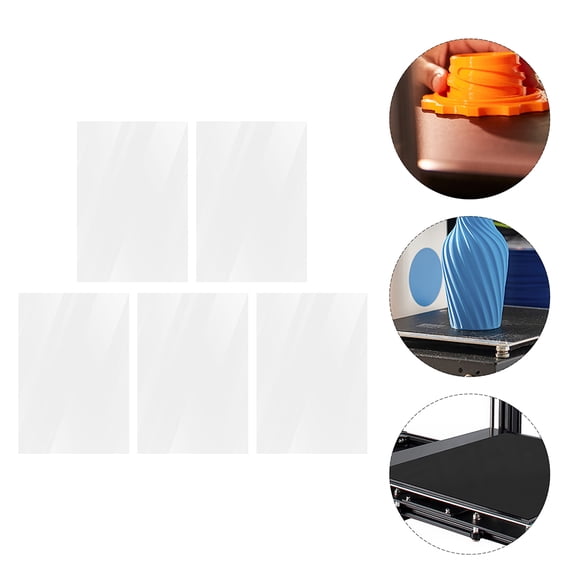 LOLIPPYY 6-Pack Clear Transparency Film Sheets for 3D Printing, Compatible with 3D Printers, Plastic Sheets