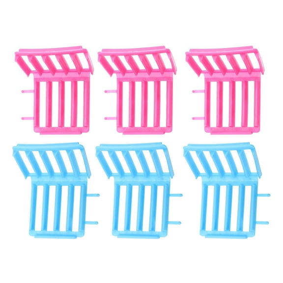 LOLIPPYY 6Sets Hair Curling Clips Practical Assorted Color Hair Curler for Soft Natural Waves