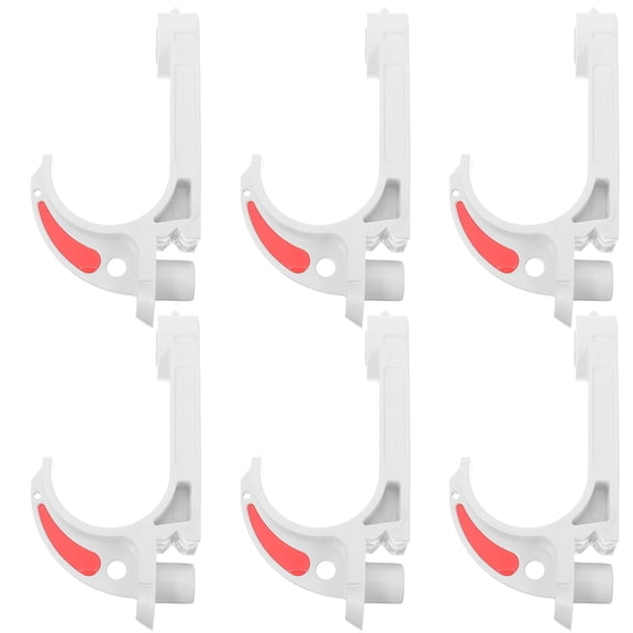 LOLIPPYY 6pcs Cable Hook Plastic J Shape Hooks for Industrial Use and Easy Installation