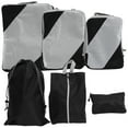 thumbnail image 1 of LOLIPPYY 6-Pack Compression Packing Cubes Travel Organizers Set for Suitcases, Lightweight Luggage Storage Bags for, 1 of 7