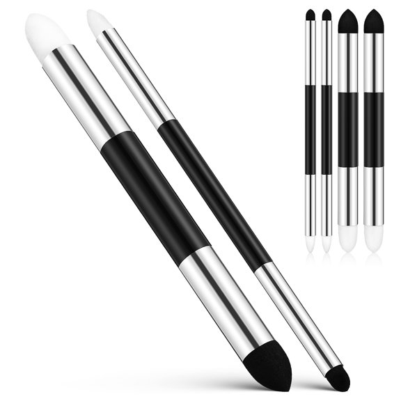 LOLIPPYY Set of 6 Double-Ended Blending Sponges Washable and Reusable Art Brushes for Students and Artists, Perfect for Highlighting, Shadowing, and Detail
