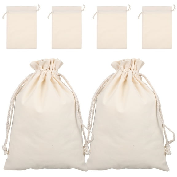LOLIPPYY 6pcs Drawstring Bag Favors Drawstring Bag Wrapping Blank Drawstring Bag Storage Bags