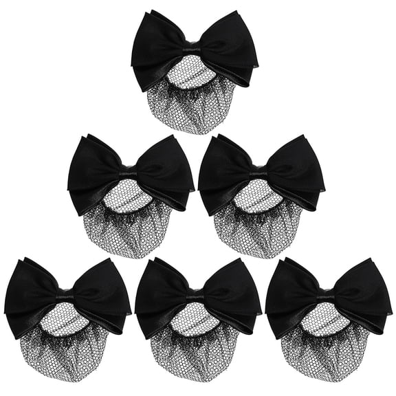 LOLIPPYY 6-Pack Bow Hair Accessories for Women, Elegant Metal Hair Bun Decorations