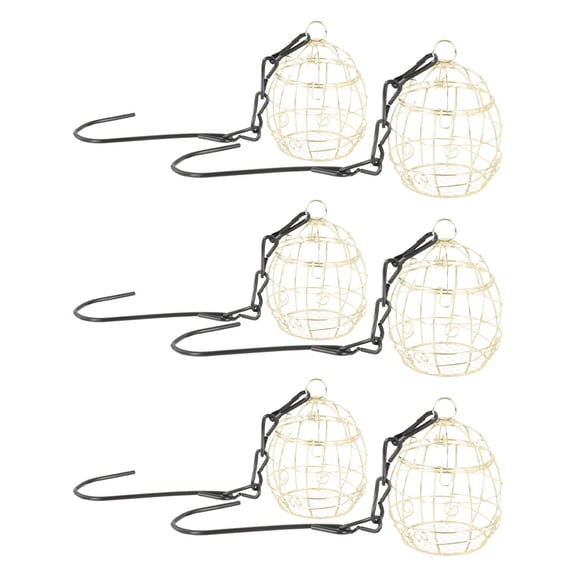 LOLIPPYY Set of 6 Feeders for Garden and Patio, Stylish Food Containers for Various Bird Species, Easy to