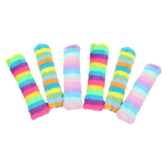 LOLIPPYY 6pcs Kitten Chewing Toy Soft Fabric Assorted Color Indoor Play