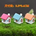 thumbnail image 1 of LOLIPPYY 6pcs Mini House Figurines Cute Miniature Micro Landscape Resin House Statues for Plant Pot Fairy Garden Dollhouse Ornament Decoration, 1 of 7