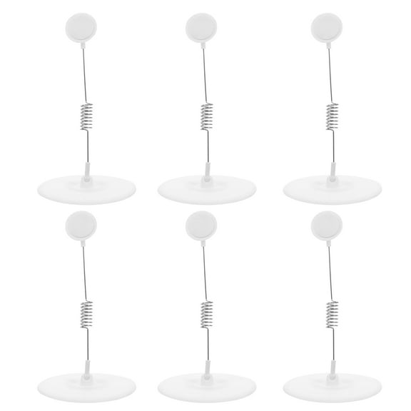 LOLIPPYY 6pcs Multifunctional Adhesive Shelf Label Holder for Display Menus and Price Tags Assorted Colors