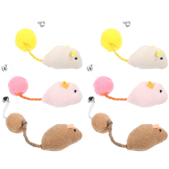 LOLIPPYY 6pcs Pet Toy Mouse for Daily Life with Cats