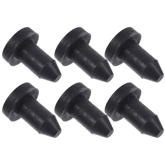 LOLIPPYY 6pcs Rubber Boat Plug Black Drain Plug for Outdoor Kayaking Activities