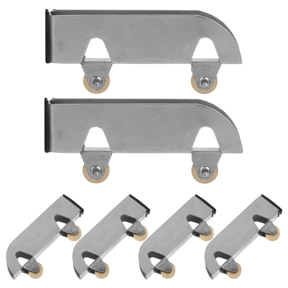 LOLIPPYY 6pcs Sliding Glass Door Wheels: Sliding Glass Door Roller Kit For Cabinet Closet Wardrobe - Smooth Wheels Replacement Hardware