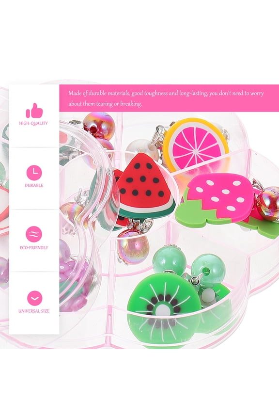 7 Pairs Ear Clip Cartoon Ear Pendants For Non Pierced Fashion Earrings With Birthday And