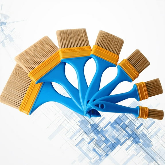 LOLIPPYY 7 Pcs Paint Brush Set for Oil Painting Household Users Outdoor