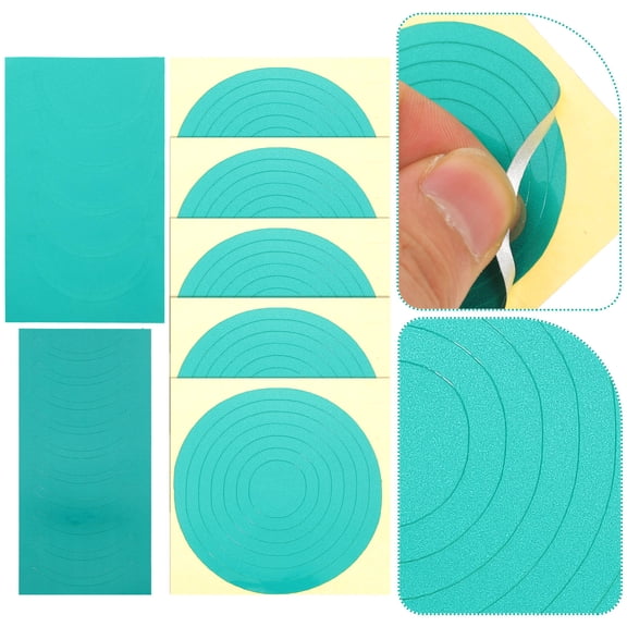 LOLIPPYY 7 Sheets Pressure Gauge Marking Decals Green Reflective Material for Efficiency Improvement