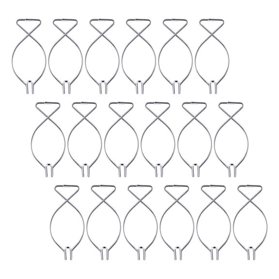 LOLIPPYY 70Pcs Heavy Duty Plated Silver Ceiling Clips Auto Rebound for Ceiling Tile Hanging and Signs