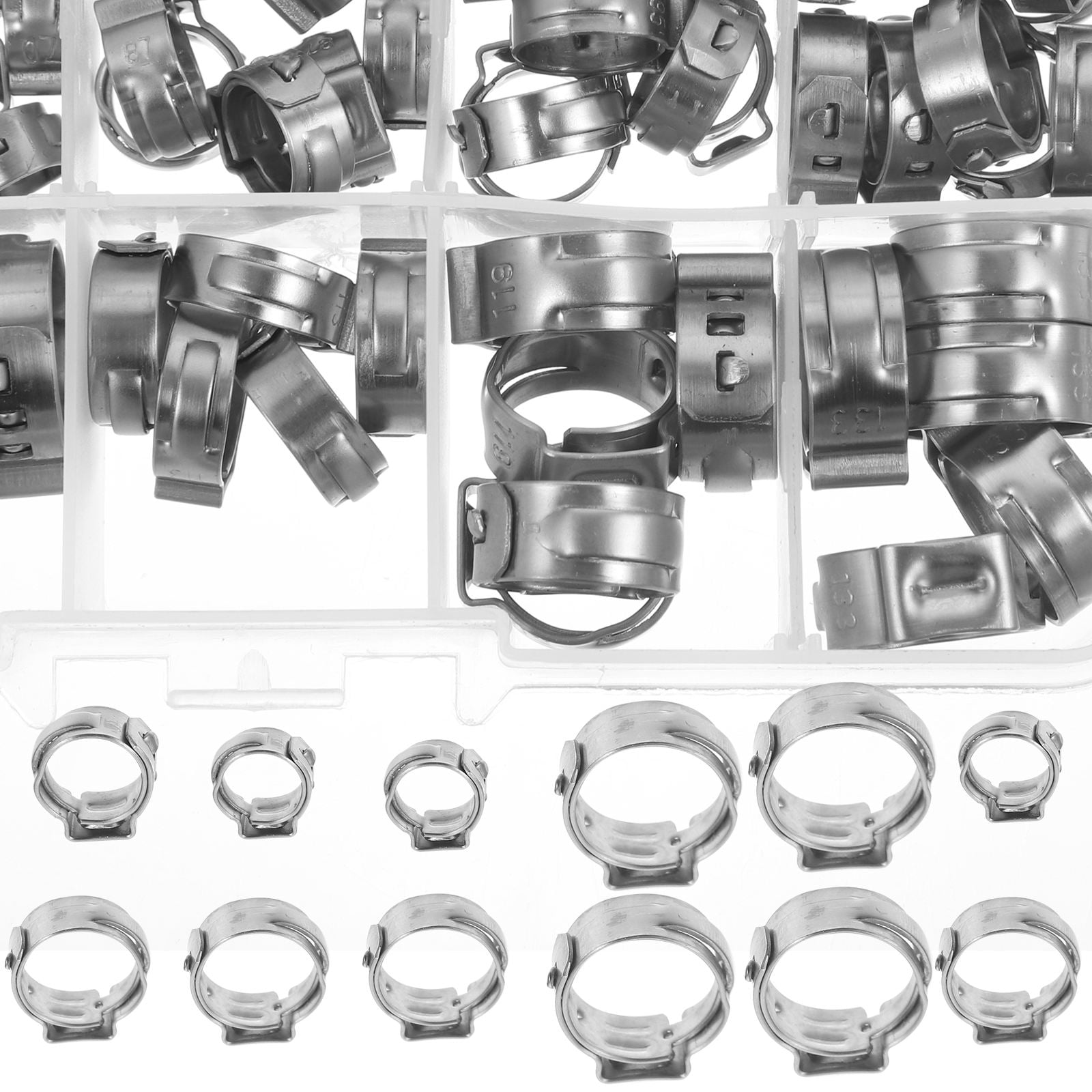 LOLIPPYY 70Pcs Stainless Steel Pex Crimp Rings and Clamp Assortment for ...