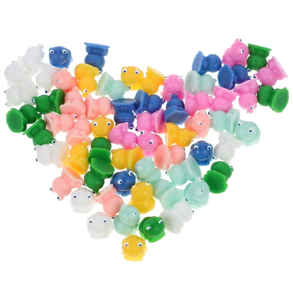 LOLIPPYY 70pcs Frog Playthings Creative Resin Frog Figurine Decor for Home Desktop Hobbyists