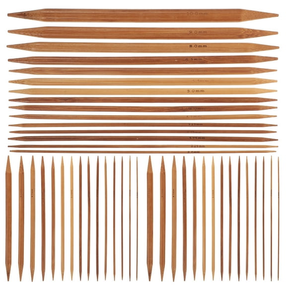 LOLIPPYY 75-Piece Dual-End Carbonized Knitting Needles Set for Beginners - Complete Craft Kit for Knitting Projects and Yarn Crafts