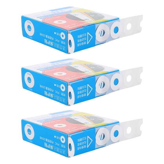 LOLIPPYY 750Pcs Self Adhesive Hole Punch Reinforcement Stickers White Ultrathin Paper Hole Protectors
