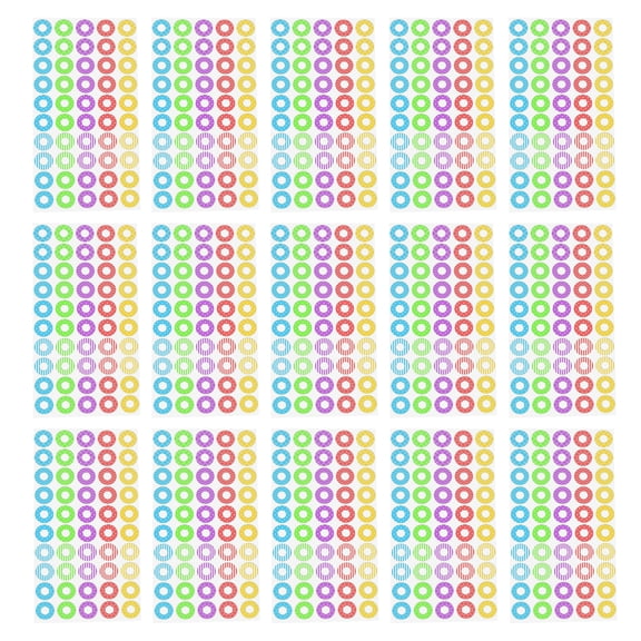 LOLIPPYY 750pcs Paper Hole Reinforcement Stickers Labels: Round Self-Adhesive Reinforcement Sticker Labels For Binder Paper Notebooks Documents