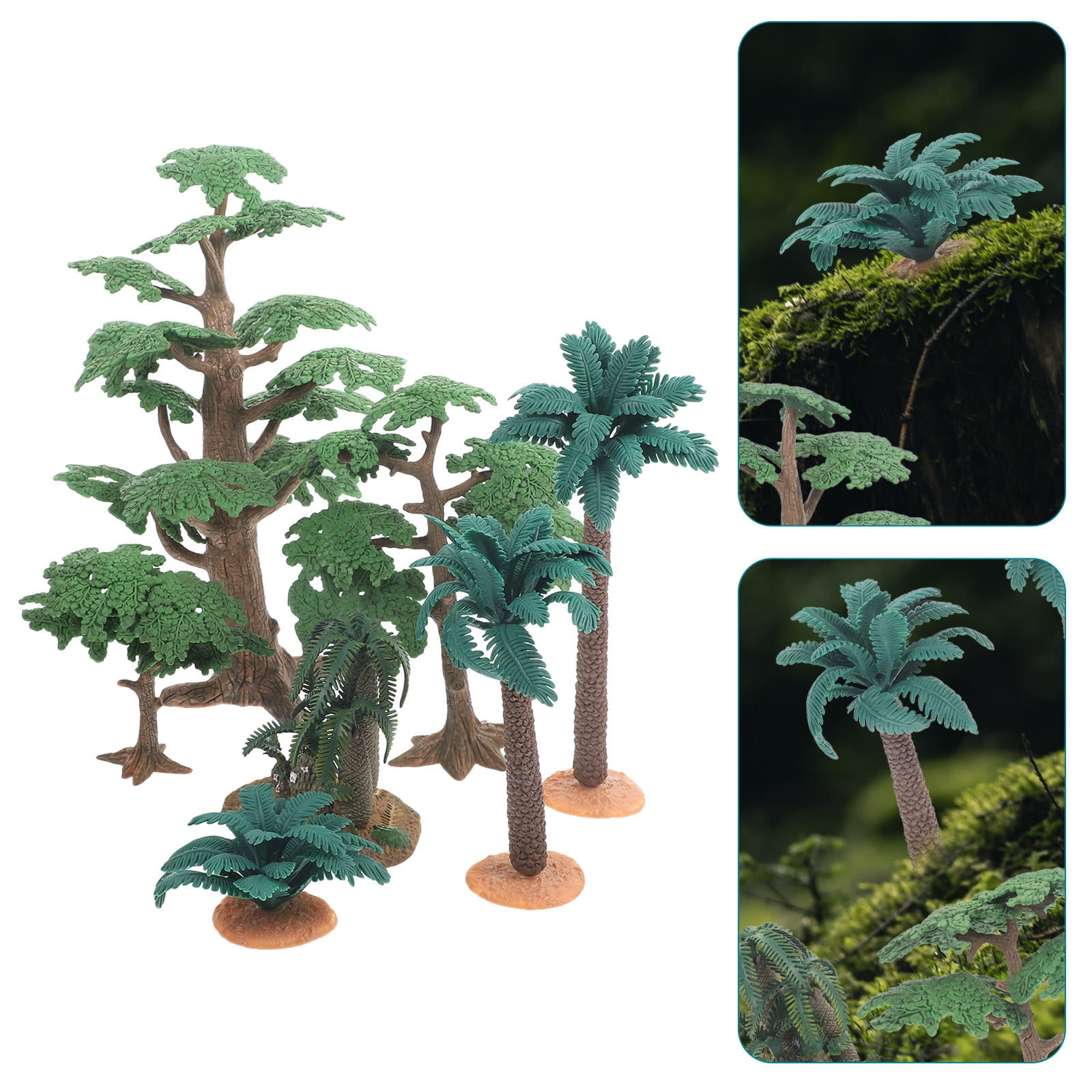 LOLIPPYY 7-Piece Assorted Color Simulation Tree Models for ...