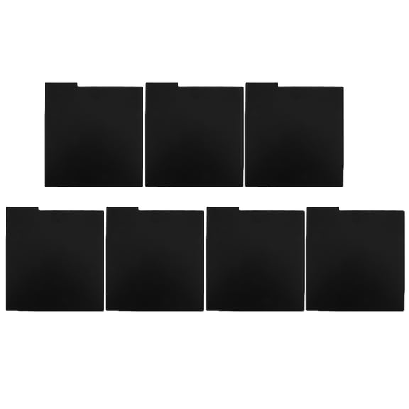 LOLIPPYY 7Pcs Vinyl Record Dividers with Tabs Black Plastic for Home Album Organization and Quick Sorting