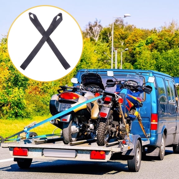 LOLIPPYY Heavy Duty Black Nylon Luggage Straps for Secure Travel and Transportation