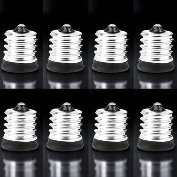 LOLIPPYY 8 Pcs Light Adapter Socket Converter Silver Plastic High Thread Matching Carport