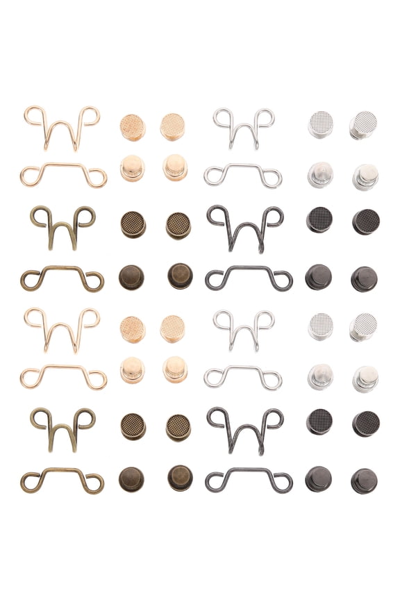 8 Sets Adjustable Waist Buckles Pants Waist Buckle Jeans Waist Buckles