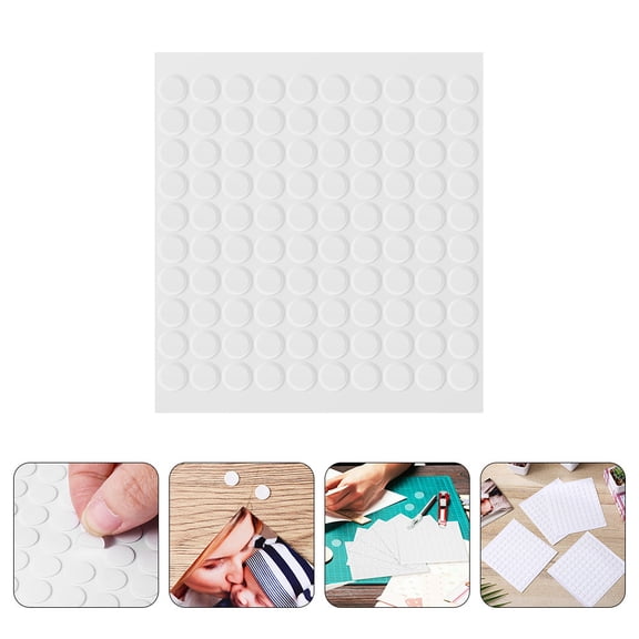 LOLIPPYY 800Pcs High Viscosity Acrylic Transparent Adhesive Dots for Secure Craft and Wall Applications