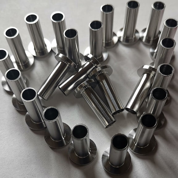 LOLIPPYY 80Pcs Plated Silver Cable Protector Sleeves for 1 8 Inch Wire Rope Deck Railing System Outdoor