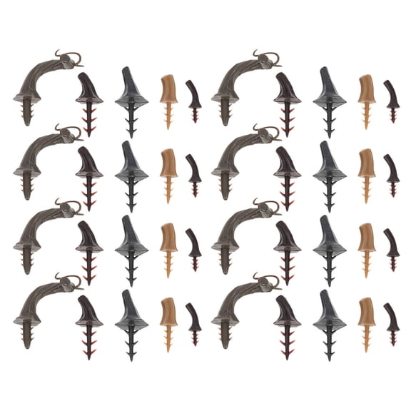 LOLIPPYY 80pcs Pumpkin Plastic Stems DIY Handle for Decorations